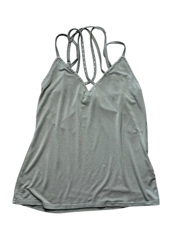 Red By Bke Tops - Red by BKE Light Green Strappy V-Neck Camisole Size S - Rhinestone Chest